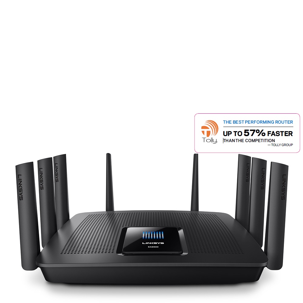 Linksys EA9500 Max-Stream Gigabit MU-MIMO Wi-Fi Router, Black, (AC5400) - image 1 of 6