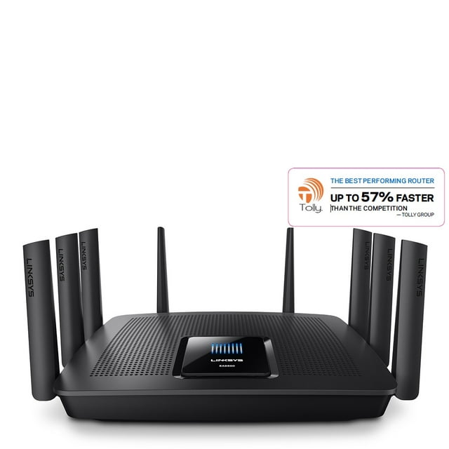 Linksys EA9500 Max-Stream Gigabit MU-MIMO Wi-Fi Router, Black, (AC5400)