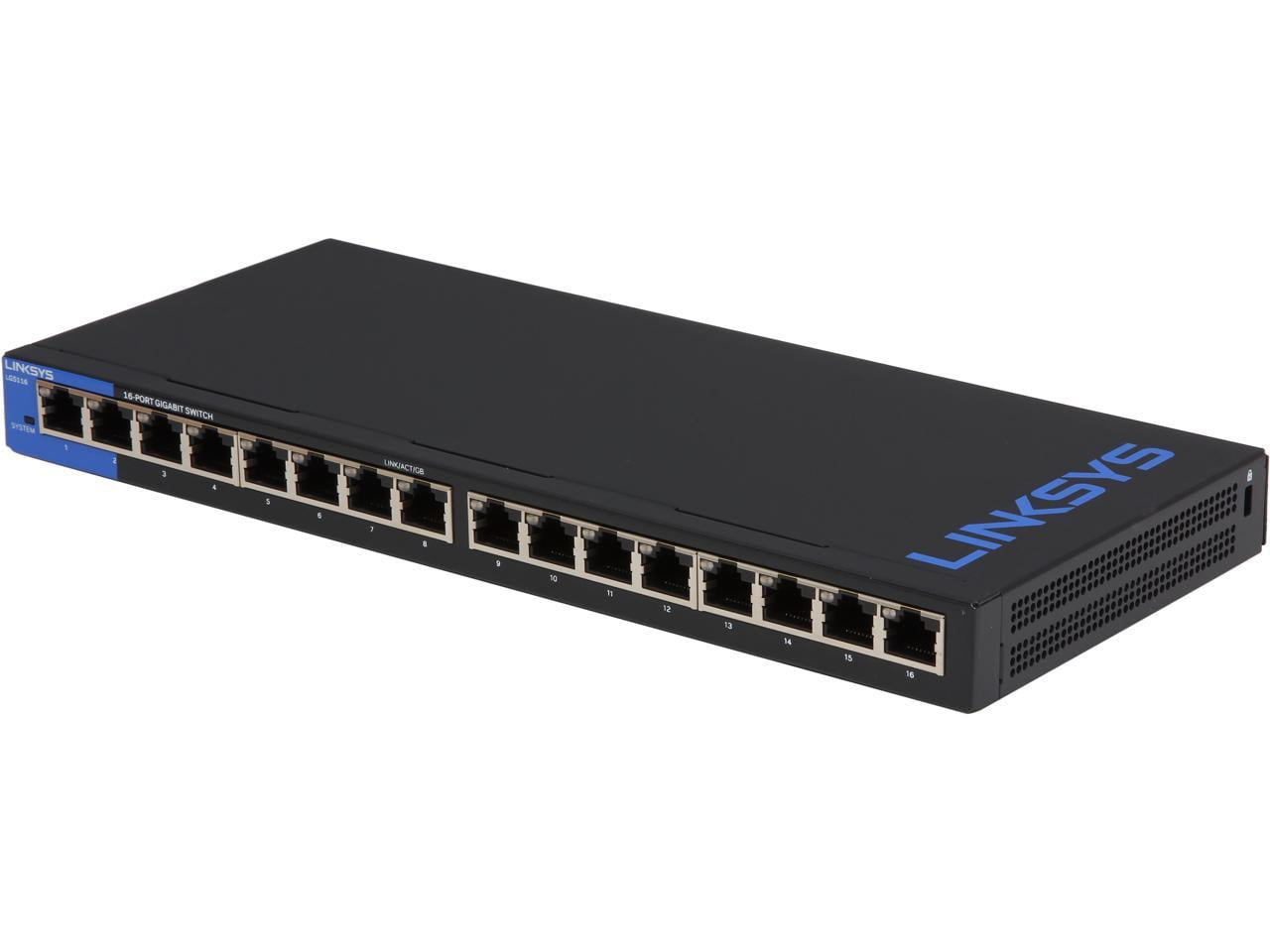 Linksys LGS116 16-Port Business Desktop Gigabit Switch