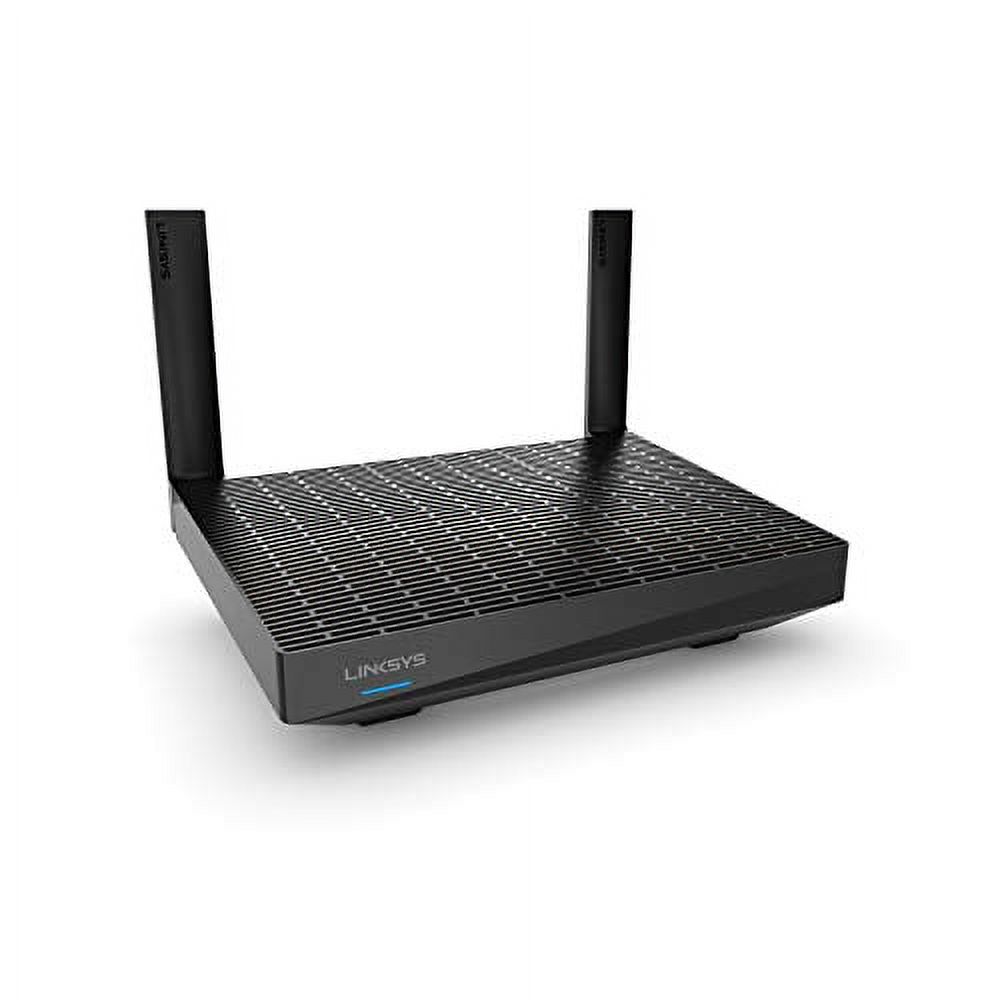 Linksys Max-Stream IEEE 802.11ax Ethernet Wireless Router - 2.40 GHz ISM Band - 5 GHz UNII Band - 2 x Antenna(2 x External) - 225 MB/s Wireless Speed - 4 x Network Port - 1 x Broadband Port - USB - Gi - image 1 of 4