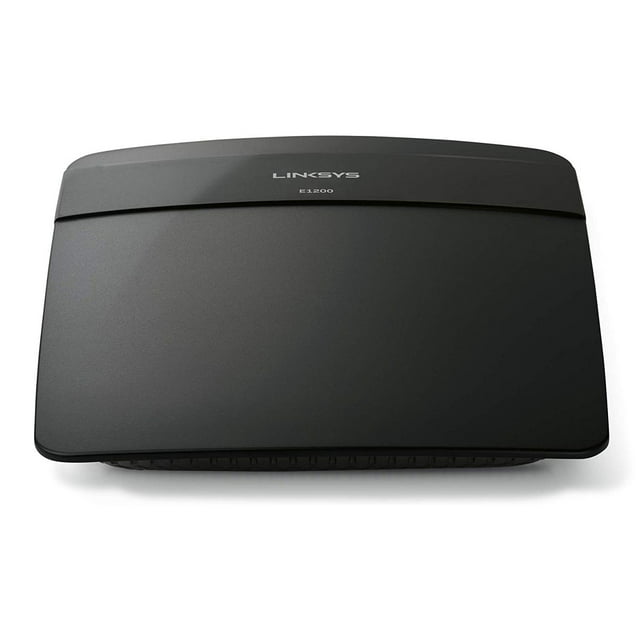 Linksys N300 Dual Band Wireless WiFi Router, Black (E1200)