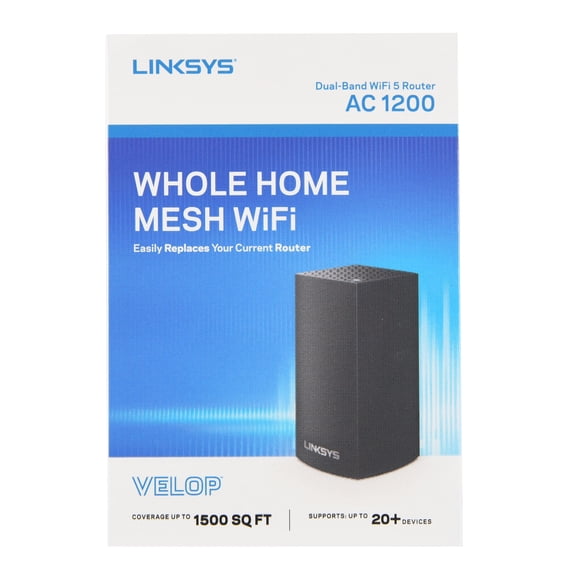 Linksys Velop Dual Band AC1200 Mesh WiFi System with Coverage up to 1.500 sq ft