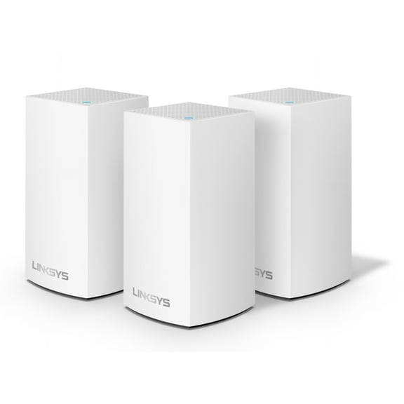 Linksys Velop Dual Band AC3600 Intelligent Mesh WiFi Router Replacement System | 3 Pack | Coverage up to 4,500 Sq Ft | Walmart Exclusive