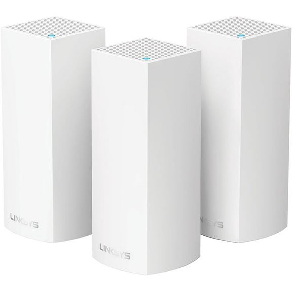 Open Box Linksys Velop Tri-Band AC2200 Whole Home WiFi Mesh System, 3-Pack