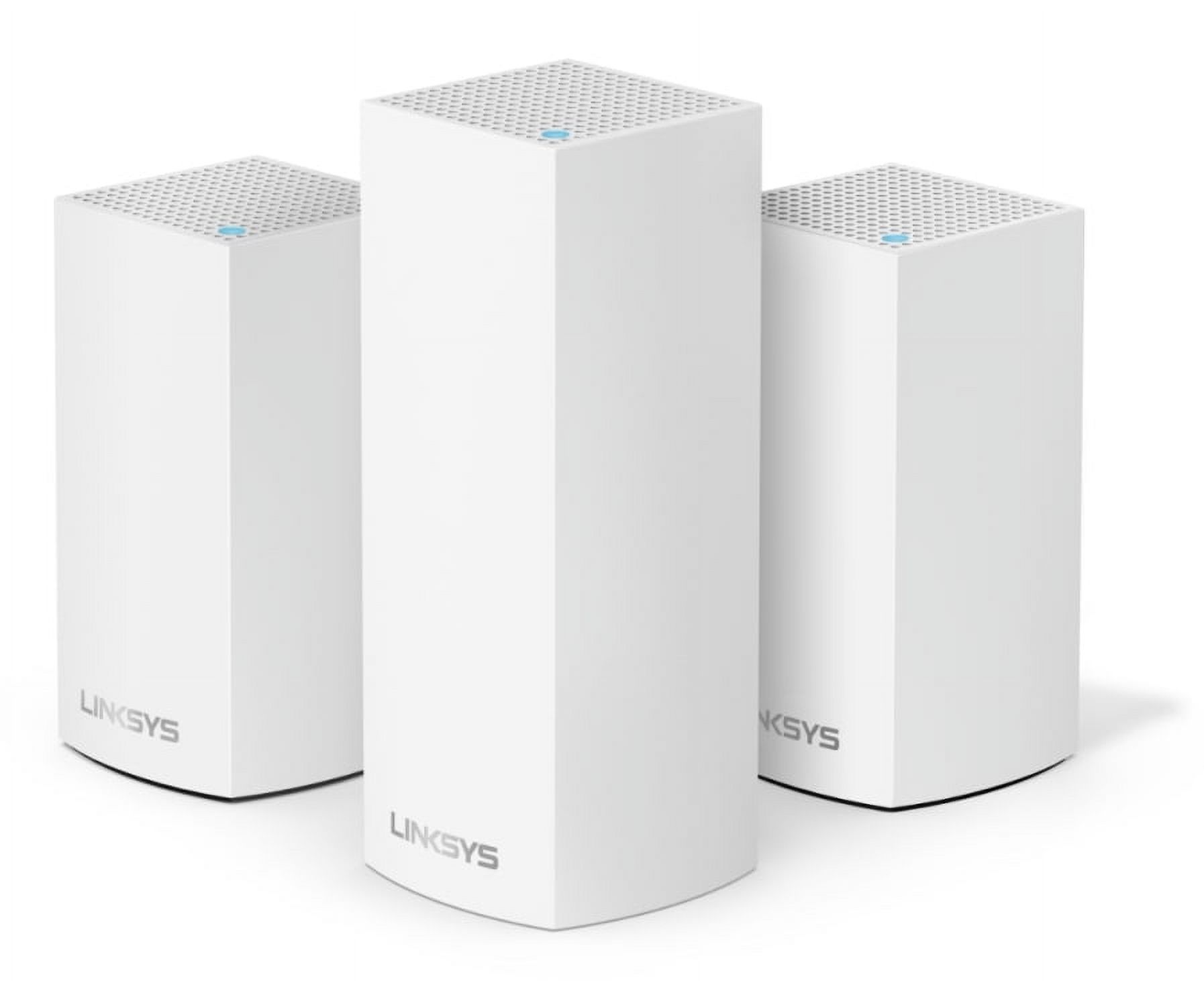 Linksys Velop Tri Band Intelligent Mesh WiFi System, White, 3 Pack (AC4600) - image 1 of 8