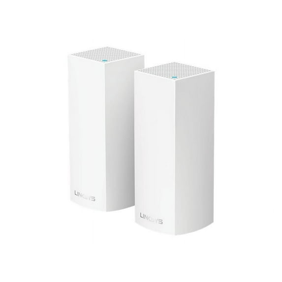 Linksys WHW0302 Velop Wireless AC-2200 Tri-Band Whole Home Mesh Wi-Fi System, White 2 Pack