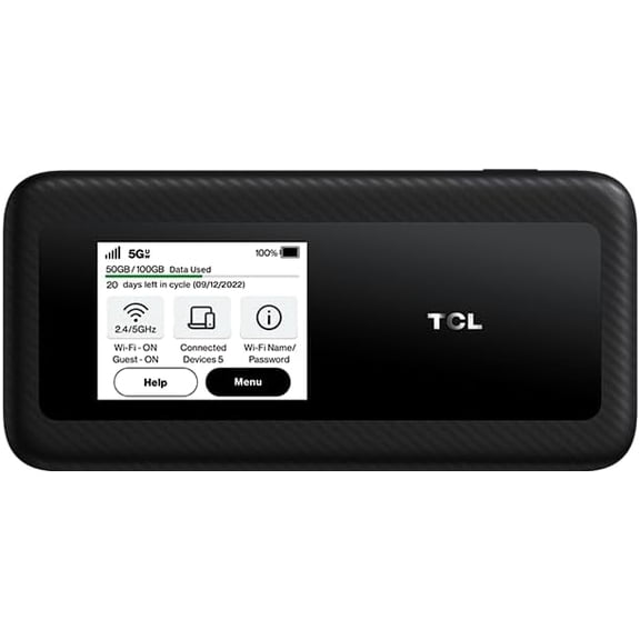 Linkzone 5G UW (MW513U) | and GSM Unlocked MiFi Hotspot Router Black