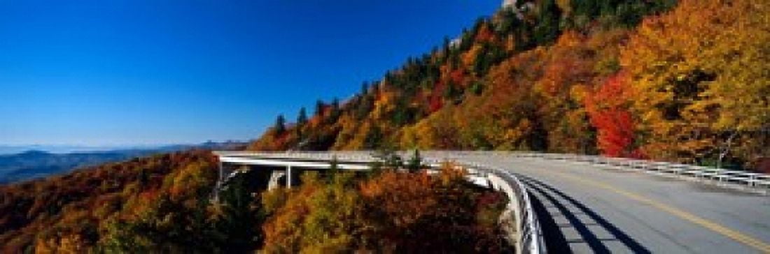 Linn Cove Viaduct NC Canvas Art - Panoramic Images (37 x 12)
