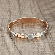 TEVIROOM LinnaLove Personalized Medical Alert Bracelets for women Fashion Stainless Steel Emergency Medical Bracelets w/Free Engraving (7.5)