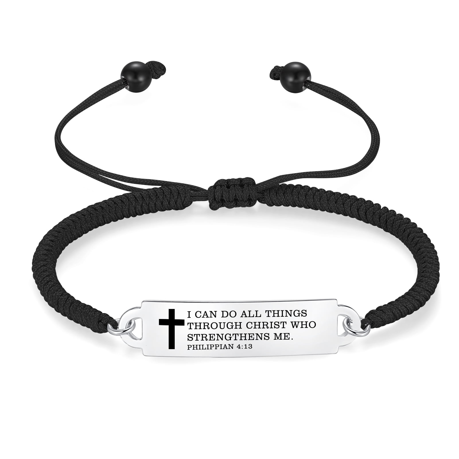 Linnalove Bible Verse Bracelets,Christmas Gift -Adjustable Stainless ...