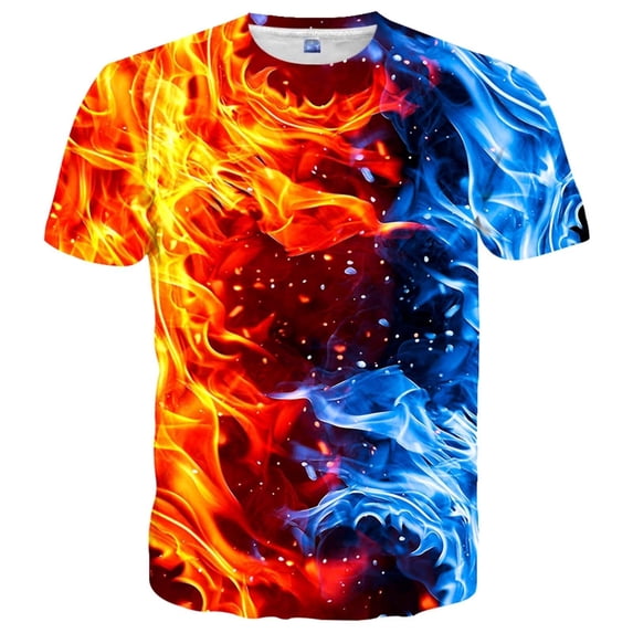 Linnhoy Unisex Men's and Women's Shirts Unisex Fashion Casual Novelty Tees 3D Graphic Adults T-Shirts Teens Tops Size S-XXL