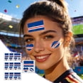 thumbnail image 1 of Linnome 10 Piece Soccer Team Temporary Tattoos Waterproof Fake Body Art for Sports Events Fan Party Face Arm Decoration Removable Design, 1 of 6