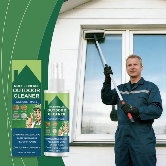 Linnome 100ml Outdoor Cleaning Agent, Mild Multi-Purpose for Daily Portable Cleaning, Green