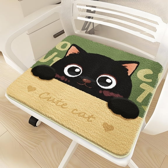 Linnome 15.7x15.7 Inches Chair Cushion Winter Soft Seat Pad for Home Office and Daily Seating