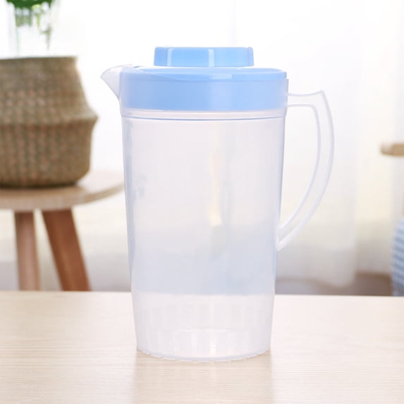 Linnome 2L Cold Water Pitcher Large Capacity Jug for Iced Tea Juice Cold Drinks Heat Resistant Container for Home Kitchen and Summer Use