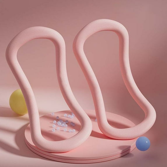 Linnome 2Pack Yoga Ring for Leg Calves,Fitness Circle for Back Toning Thighs Abs and Legs,Training Ring for Yoga, Mobility, Pilates,Gymnastics Exercise Workout