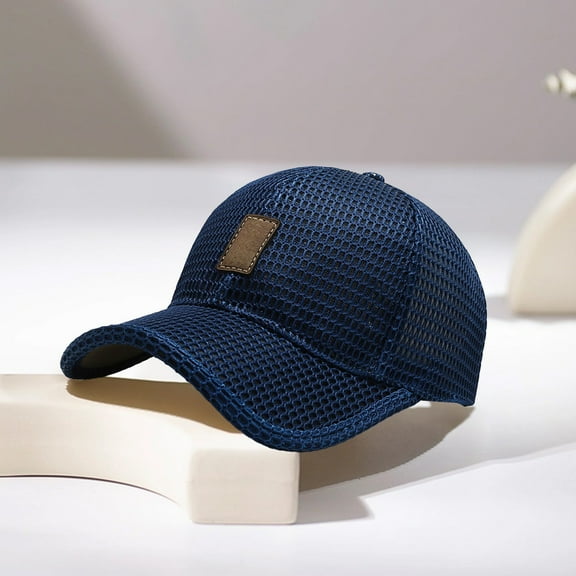 Linnome 3 Packs Mesh Hats for Men,Breathable Full Mesh Caps for Men,Quick Dry Cooling Caps for Women,Lightweight Trucker Sports Hats