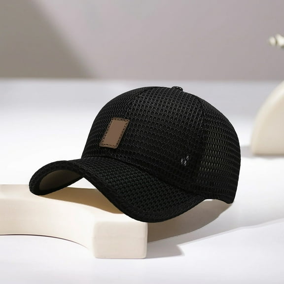 Linnome 3 Packs Mesh Hats for Men,Breathable Full Mesh Caps for Men,Quick Dry Cooling Caps for Women,Lightweight Trucker Sports Hats