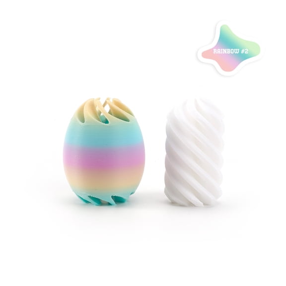 Linnome 3D Printed Fidget Spinning Egg Shell Easter Toy Stress Reliever Novelty Desk Decor Fun Gift for s s Easter Celebration