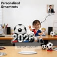 thumbnail image 1 of Linnome 4 Inch Custom Acrylic Football Shape Name Plate Soccer Player Personalized Gift For Fans Home Office Desk Decoration Trophy Display, 1 of 7