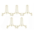 thumbnail image 1 of Linnome 5 Pack Metal Display Stand Adjustable Plate Photo Frame Art Holder Decorative Easel for Ceramic Plates Picture Canvas Craft Desktop Display, 1 of 5