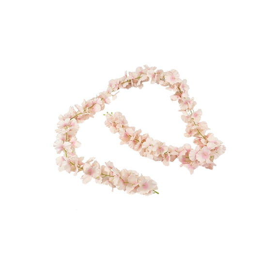 Linnome Artificial Wisteria Flower Garland Bendable Vine Hanging Arch Decor for Wedding Home Party Window Railings