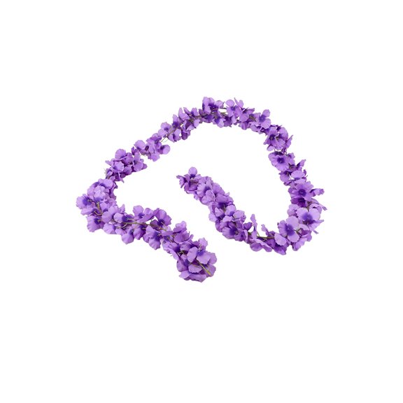 Linnome Artificial Wisteria Flower Garland Bendable Vine Hanging Arch Decor for Wedding Home Party Window Railings