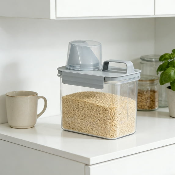 Linnome Clear Airtight Food Storage Container With Lids Plastic Canisters For Kitchen Pantry Organization And Storage