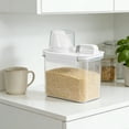 thumbnail image 1 of Linnome Clear Airtight Food Storage Container With Lids Plastic Canisters For Kitchen Pantry Organization And Storage, 1 of 6