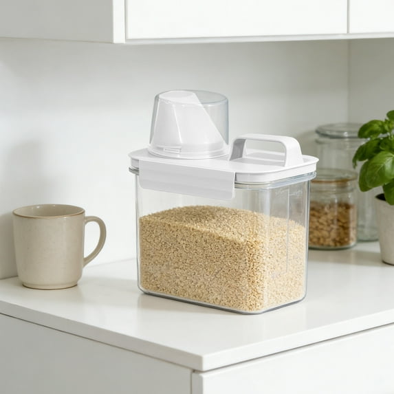 Linnome Clear Airtight Food Storage Container With Lids Plastic Canisters For Kitchen Pantry Organization And Storage
