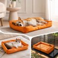 thumbnail image 1 of Linnome Cozy Oxford Cloth Pet Bed Water-Repellent Warm - All-Season Non-Stick Hair Cat Dog Bed with Grip Dots - Waterproof Fabric Pet Cushion for Indoor Small Cats Dogs, 1 of 7