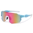 thumbnail image 1 of Linnome Cycling Sports Sunglasses UV Protection Windproof Outdoor Bike Riding Glasses for Running Climbing Road Cycling, 1 of 8