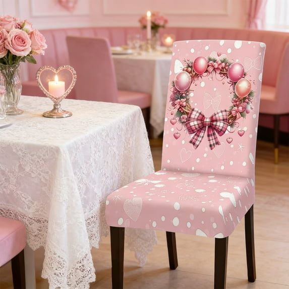 Linnome Festive Day Chair Cover Decorative Protector For Home Dining Chair And Holiday Decoration Needs