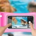 thumbnail image 1 of Linnome Floating Waterproof Phone Pouch IPX8, Eco-TPU Transparent Dry Bag with Air Cushion and Adjustable Strap, 6.9 Inches Underwater Photography Case for Swimming, Snorkeling, 1 of 6