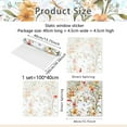 thumbnail image 1 of Linnome Floral Patterned Window Film Privacy Sun Shielding Electrostatic Glass Sticker for Home Bathroom, 1 of 8