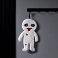 thumbnail image 1 of Linnome Halloween Mummy Hand Towel Coral Fleece Absorbent Hanging Cleaning Cloth for Kitchen Bathroom Wall Holiday Decor Rag 12.2x9.8x1.2in White Soft Towel, 1 of 7