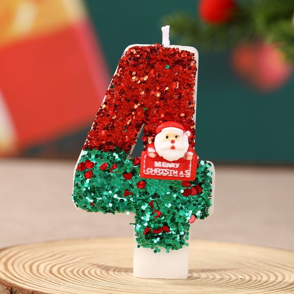 Linnome Handcrafted Santa Claus Digital Candles - Artisanal Christmas Character Decorative Candles for Holiday Decor