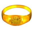 thumbnail image 1 of Linnome LED Sound Activated Bracelets Flashing Light Up Wristband Accessory Adjustable Size Wrist Bands, 1 of 5