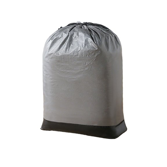 Linnome Large Drawstring Storage Sack Waterproof Clothes Organizer Reinforced Bottom Dust Proof Laundry Garment Bag with Tight Seal for Closet Wardrobe Travel Seasonal Clothing Storage
