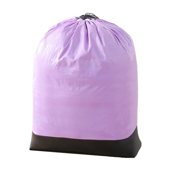 Linnome Large Drawstring Storage Sack Waterproof Clothes Organizer Reinforced Bottom Dust Proof Laundry Garment Bag with Tight Seal for Closet Wardrobe Travel Seasonal Clothing Storage