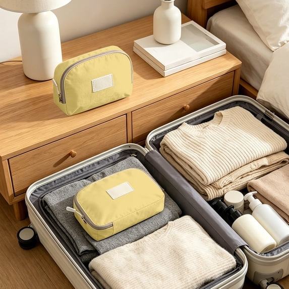 Linnome Luggage Packing Storage Bag Multi Purpose Travel Sundry Organizer Pouch for Toiletry Accessory Garment Separate Storage