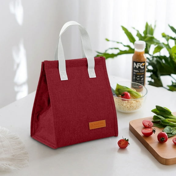 Linnome Lunch Bag Insulated Lunch Box Soft Cooler Cooling Tote for Adult Men Women, Reusable Cute Lunch Pail Bag, Cooler Lunch Container for Work/Travel/Office