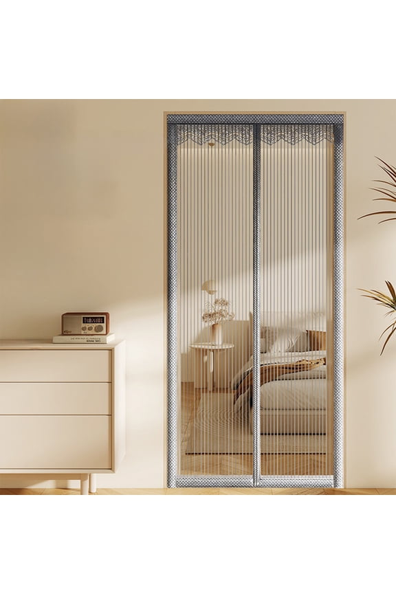 Magnetic Screen Door with Full Strip Magnets Heavy Duty Mesh Curtain for Insect Protection 33.46x80.71 Inch