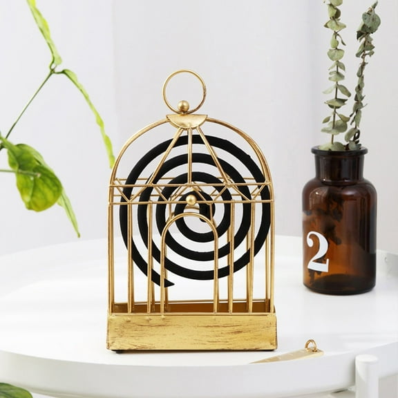 Linnome Metal Insect Mosquito Coil Hanging Repellent Coil Incense Rack