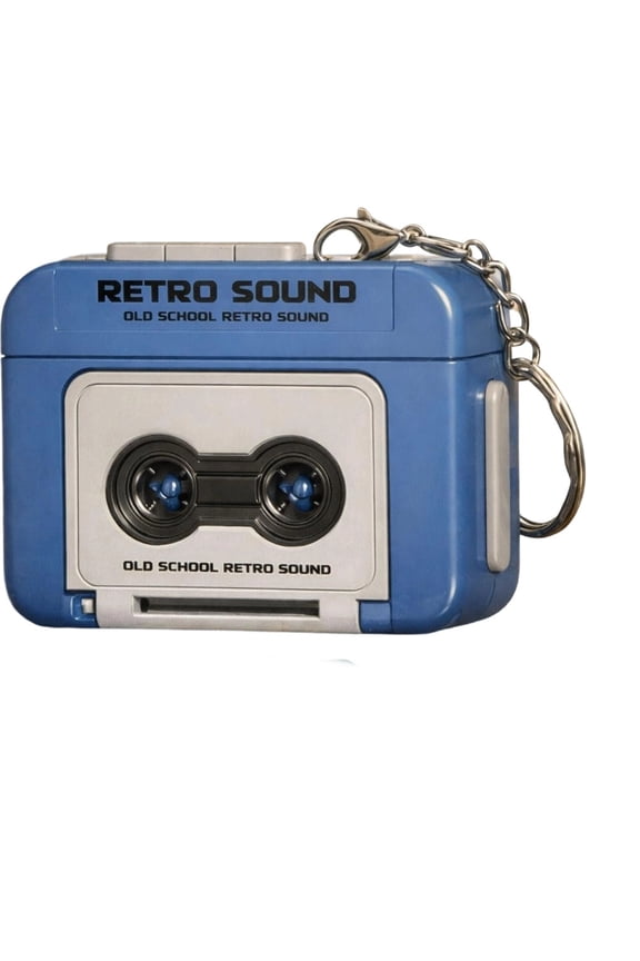 Mini Cassette Player Retro Micro Audio Keychain Vintage Tape Recorder for Desk Shelf Decor Nostalgic Music Lover Gift Collectible Item Audio Enthusiast Present