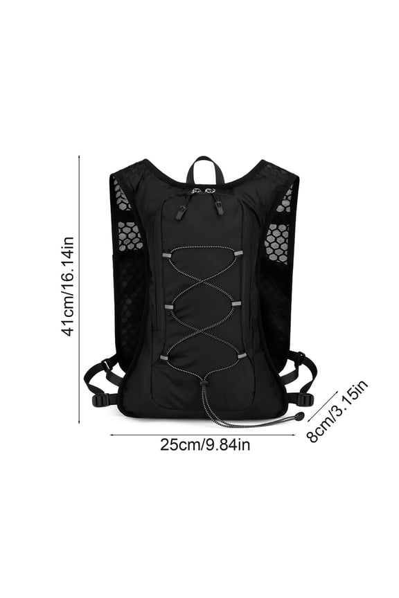 Pack of 1 Running Backpack | Fitness Bag | Jogging Daypack with Pockets | Adjustable Reflective Hydration Pack for Outdoor Running Camping Cycling, Comfortable Reflective Lightweight | Vest