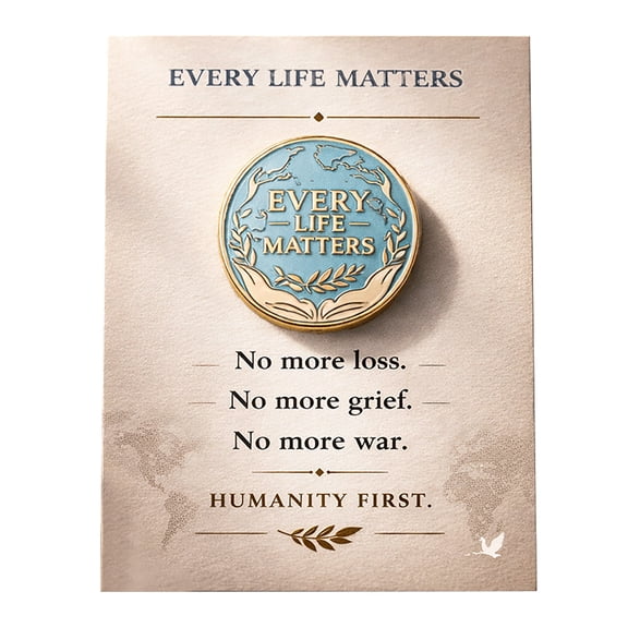 Linnome Peace Advocacy Flat Card Opposing War Gift Card for Unity Awareness and Social Change Message