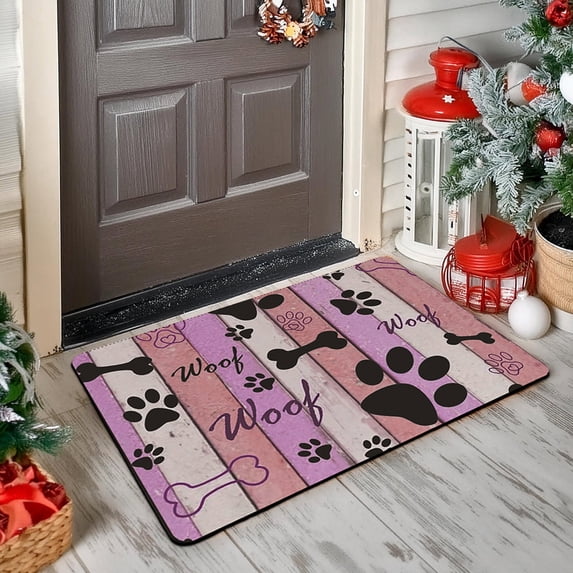 Linnome Pet Feeding Mat Diatomite Ultra Water Absorbent Anti-Spill Anti-Slip Rectangular Placemat for Dog Cat Food Water Bowl Floor Protection 15.74x23.62in