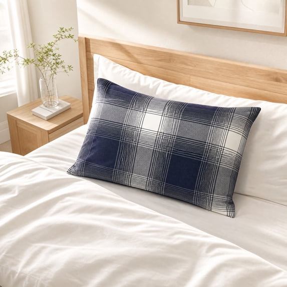 Linnome Pillow Cover Soft Velvet Pile Polyester Cushion Cover 27.56x19.69in Hidden Zipper Large Rectangular Sofa Bed Living Room Bedroom Decor Throw Case