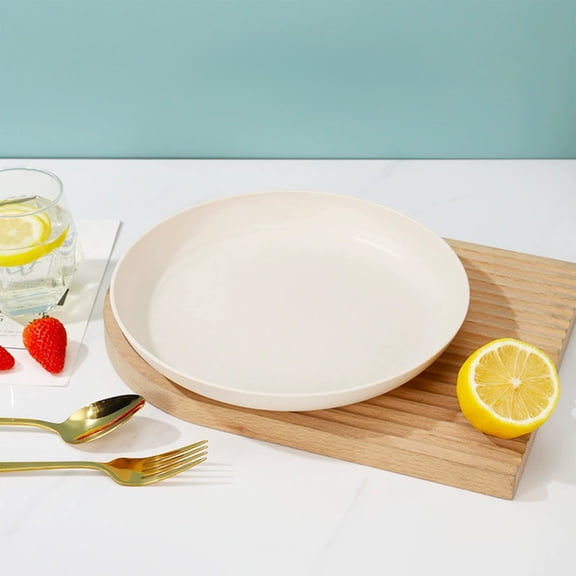 Linnome Shatterproof Plastic Dinner Tray Reusable 5.91 Inch Square Plate Microwave and Dishwasher Safe for Camping Kitchen